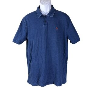 Original Penguin Polo Shirt Mens XL Blue Cotton Classic Fit Short Sleeve Logo